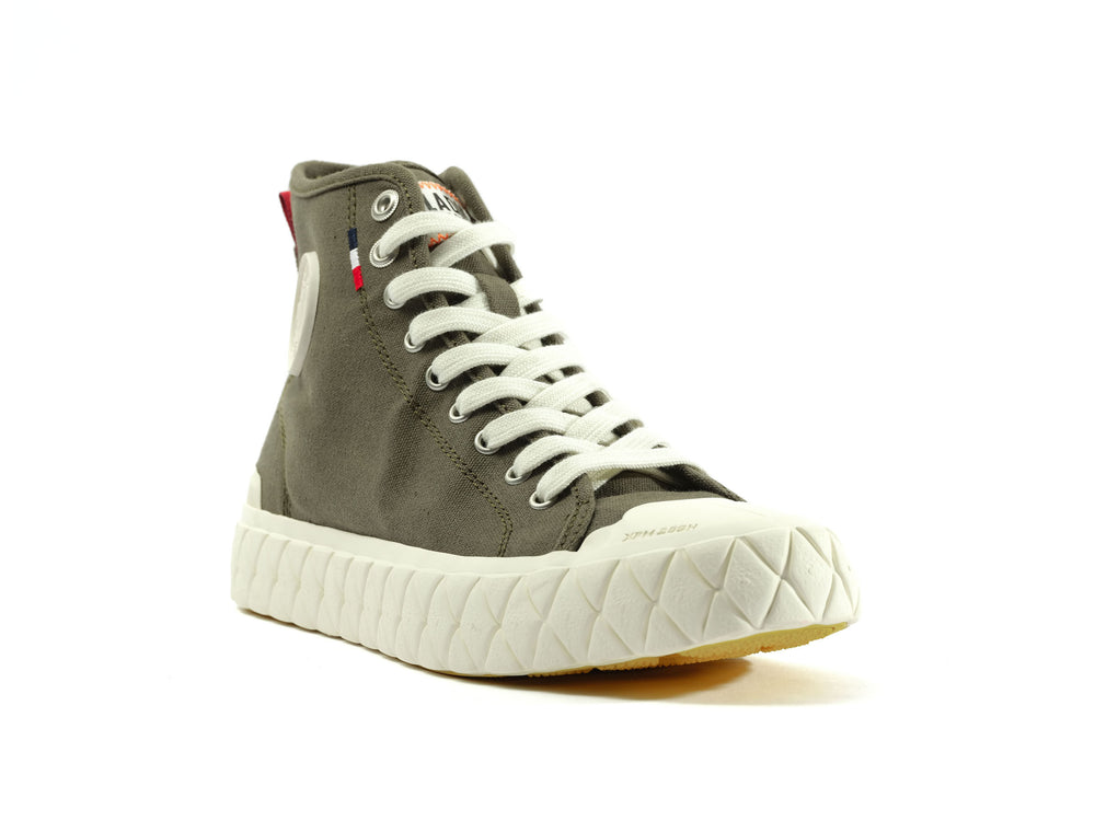 Zapatillas Palladium PALLA ACE CANVAS MID Mujer Verde Oliva | Chile-37924