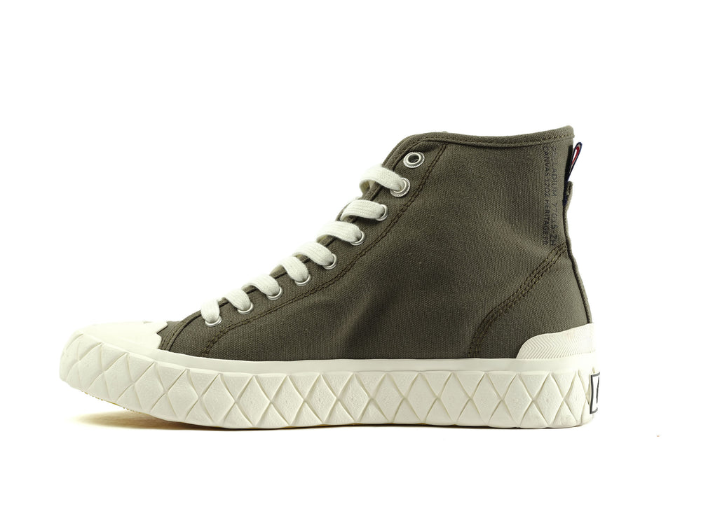 Zapatillas Palladium PALLA ACE CANVAS MID Mujer Verde Oliva | Chile-37924