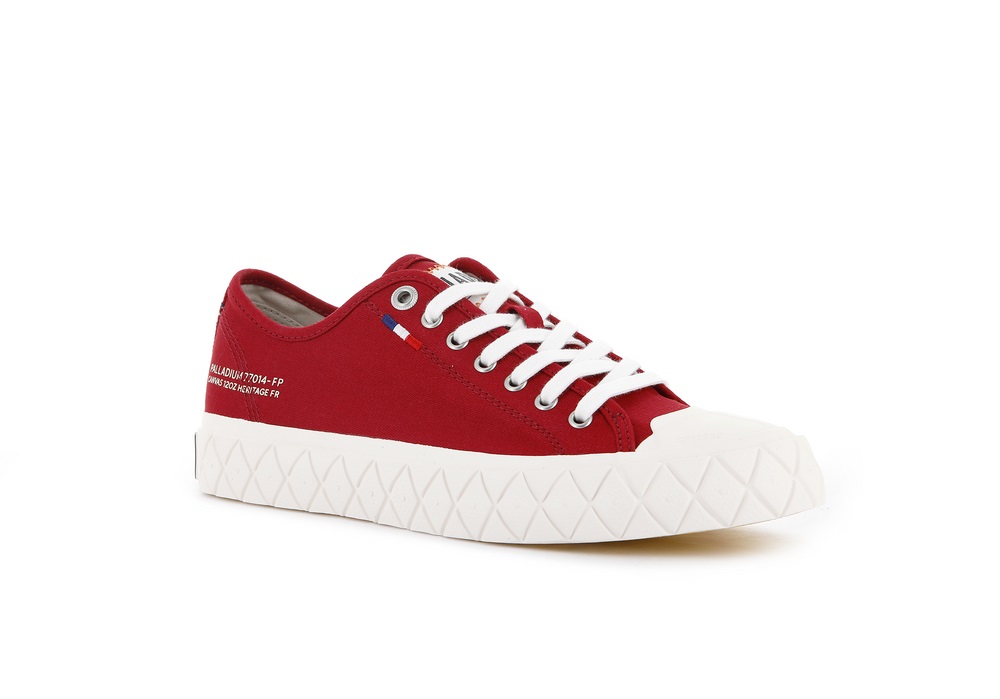 Zapatillas Palladium PALLA ACE CANVAS Mujer Rojas | Chile-39187