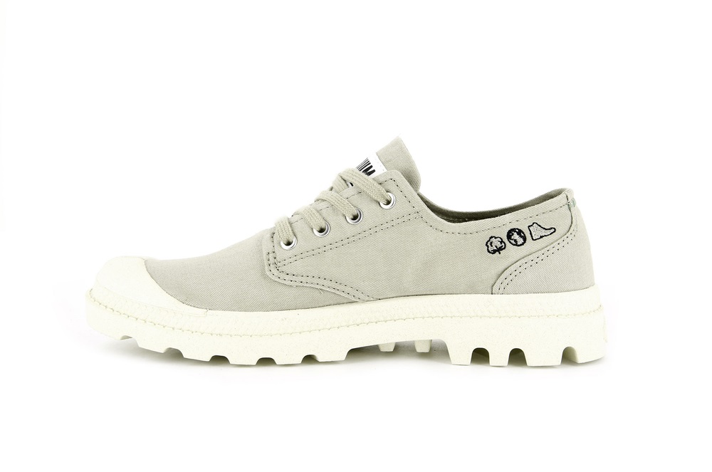 Zapatillas Palladium PAMPA OXFORD ORGANIC II Mujer Eucalyptus | Chile-03145