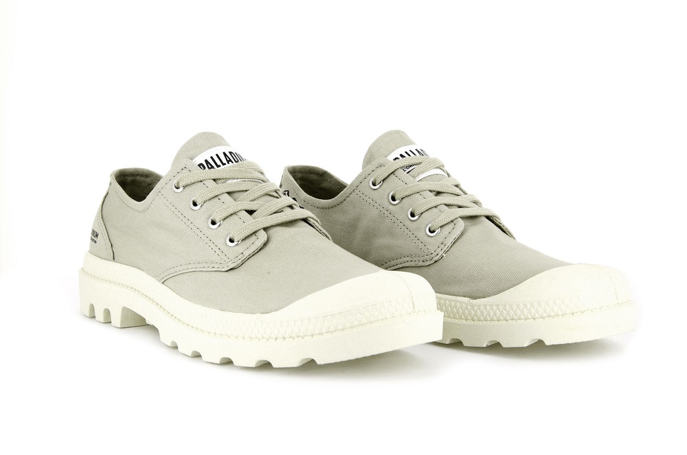 Zapatillas Palladium PAMPA OXFORD ORGANIC II Mujer Eucalyptus | Chile-03145