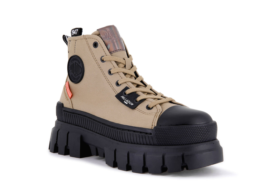 Zapatillas Palladium REVOLT HI TX Mujer Verde Oliva | Chile-83961