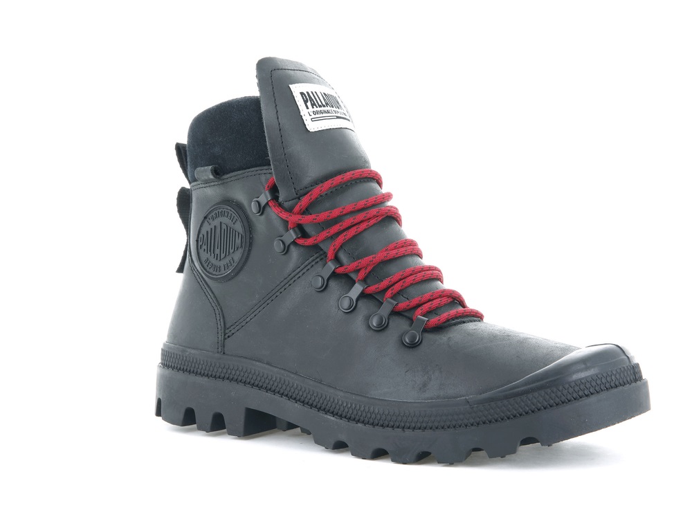 Zapatos Altas Palladium LEGION HIKER Hombre Negras | Chile-58364