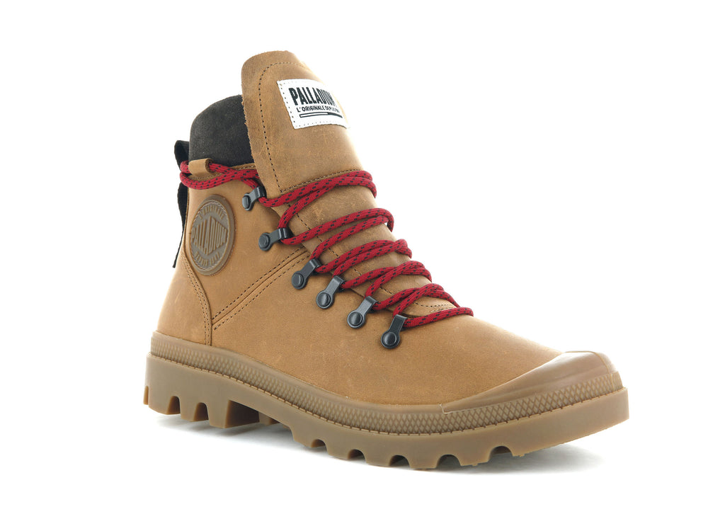 Zapatos Altas Palladium LEGION HIKER Hombre Marrones | Chile-74859