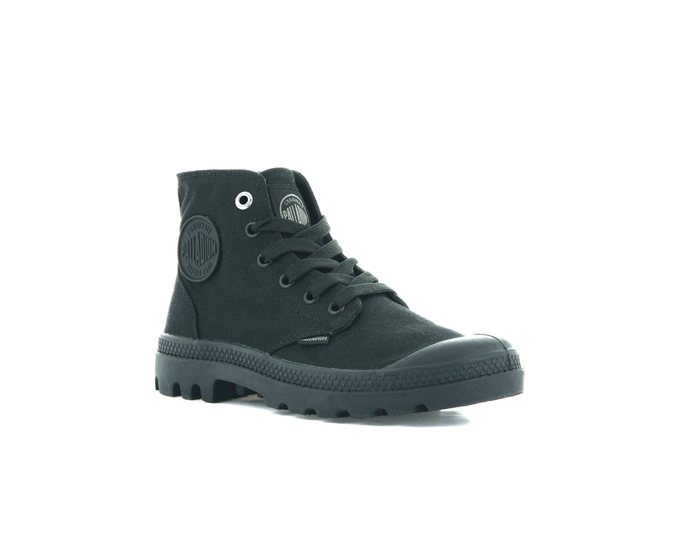 Zapatos Altas Palladium MONO CHROME Hombre Negras | Chile-07652