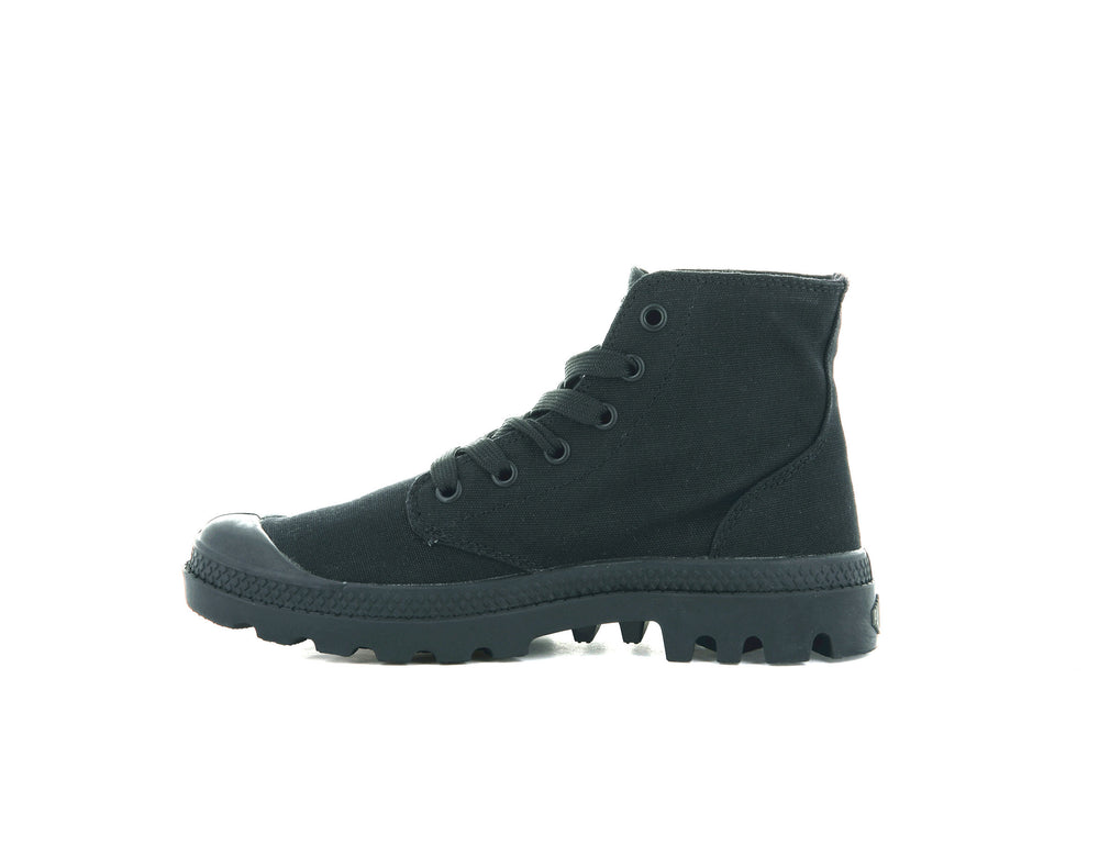 Zapatos Altas Palladium MONO CHROME Hombre Negras | Chile-07652