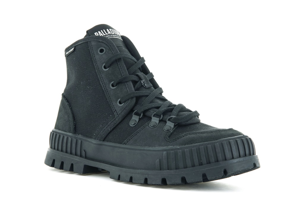 Zapatos Altas Palladium PALLASHOCK HIKER Mujer Negras | Chile-49720