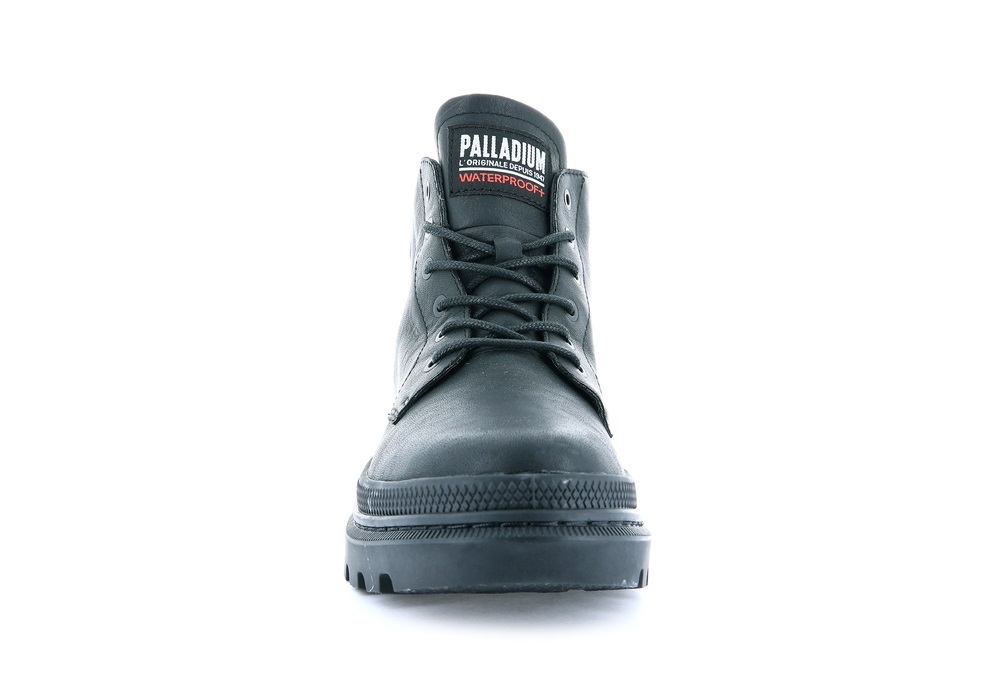 Zapatos Altas Palladium PALLATROOPER HI WP+ Mujer Negras | Chile-79624