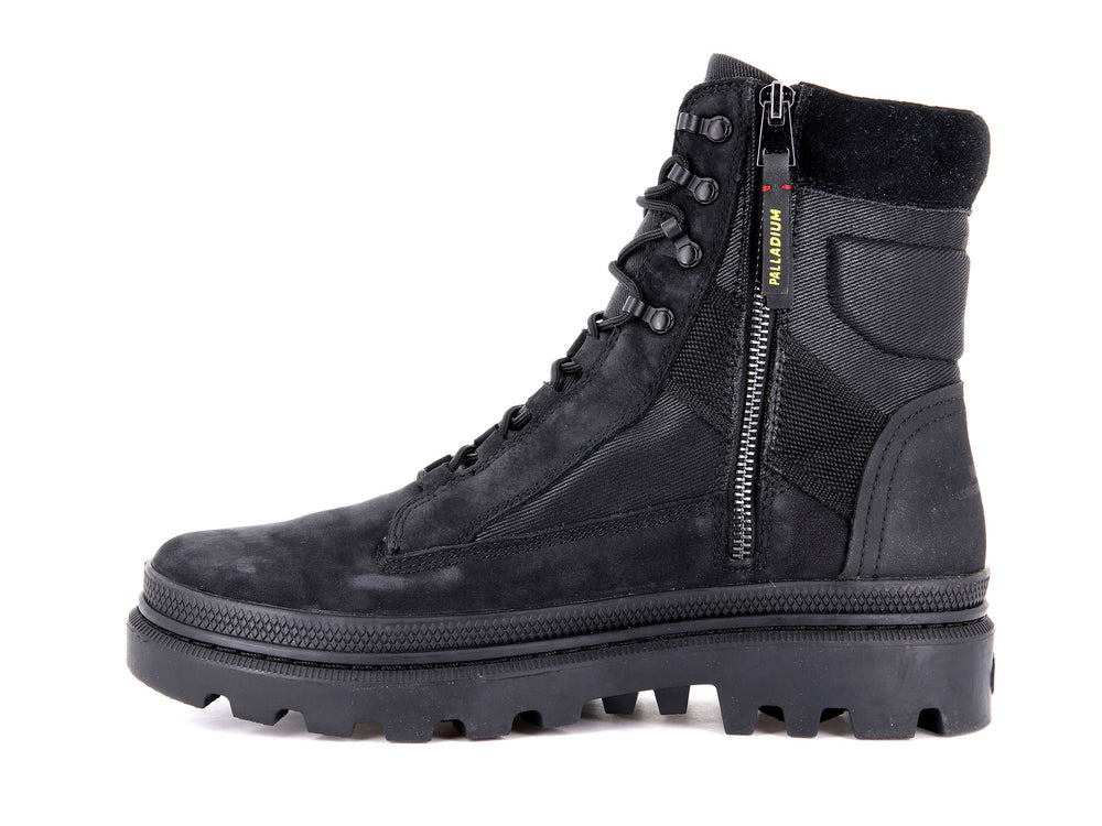 Zapatos Altas Palladium PALLATROOPER TACTICAL Hombre Negras | Chile-37218