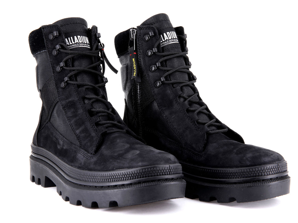 Zapatos Altas Palladium PALLATROOPER TACTICAL Hombre Negras | Chile-37218