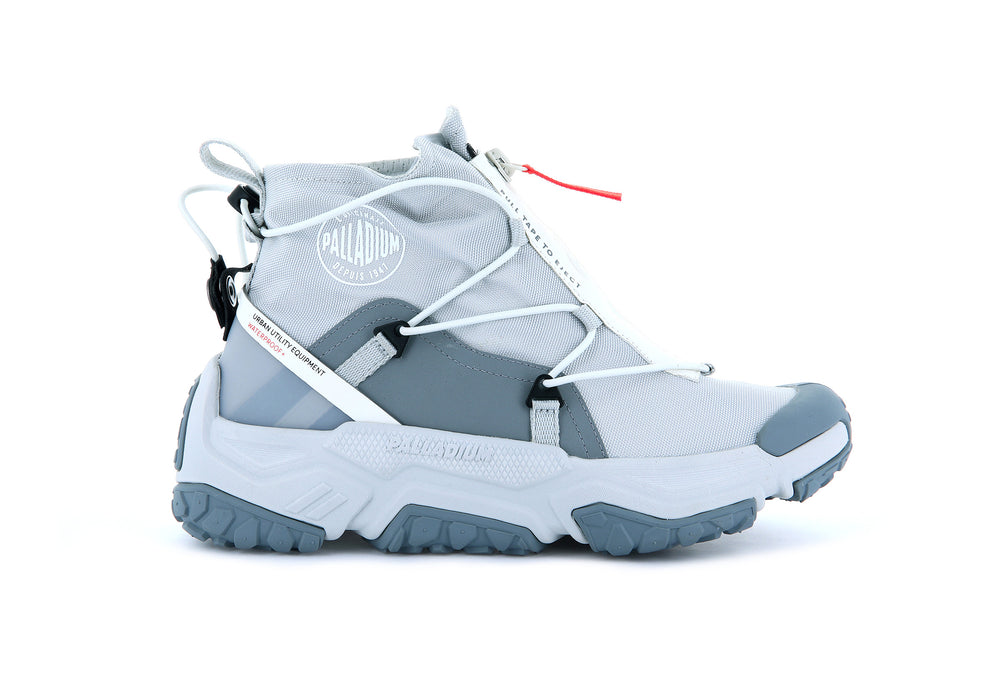 Zapatos Bajos Palladium OFF-GRID HI ZIP WATERPROOF + Hombre Gris | Chile-62037