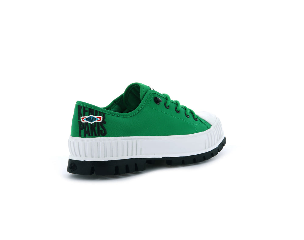 Zapatos Bajos Palladium PALLASHOCK LOW BY KENZO Mujer Verde | Chile-38726