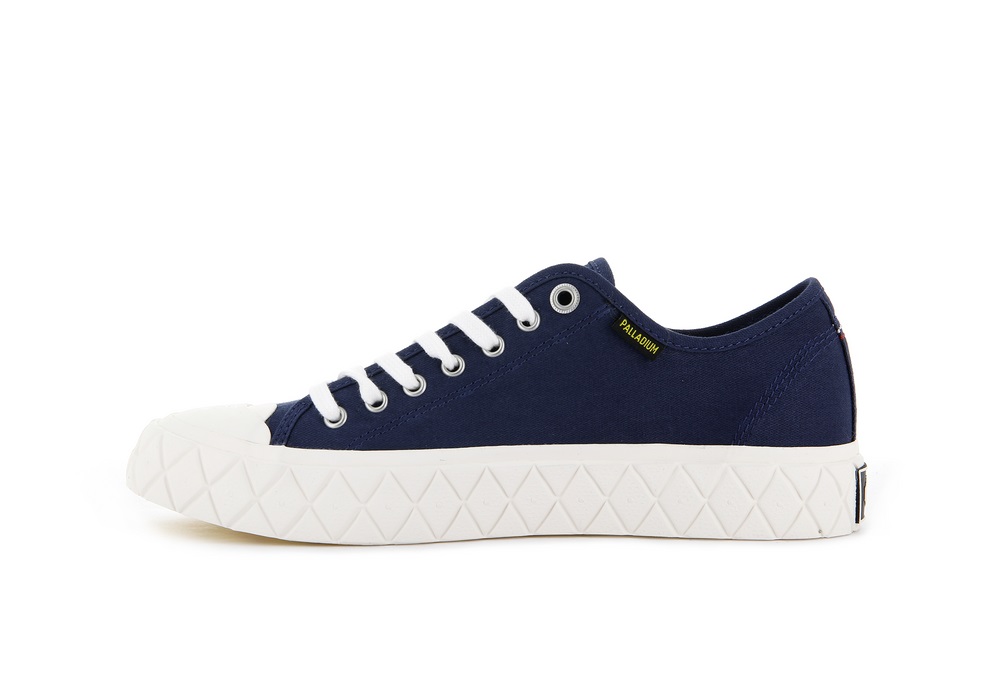 Zapatos Bajos Palladium PALLA ACE CANVAS Mujer Indigo | Chile-61475