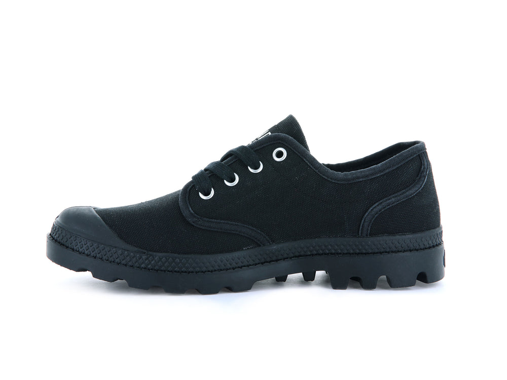 Zapatos Bajos Palladium PAMPA OXFORD Hombre Negras | Chile-08975