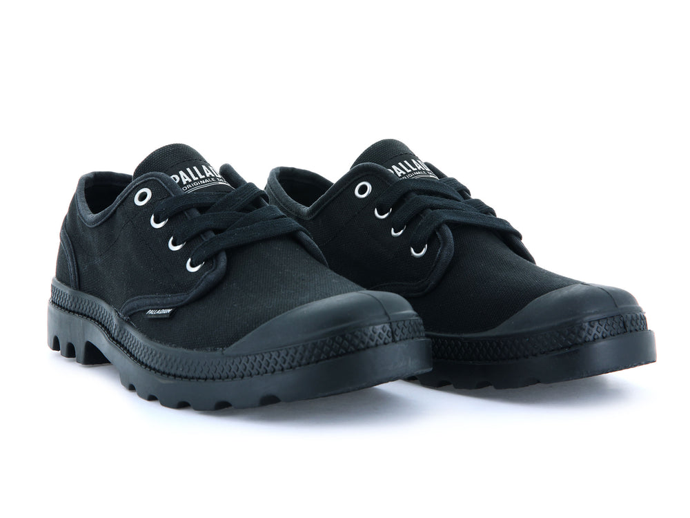 Zapatos Bajos Palladium PAMPA OXFORD Hombre Negras | Chile-08975