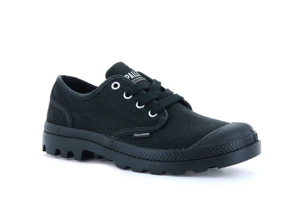 Zapatos Bajos Palladium PAMPA OXFORD Hombre Negras | Chile-08975