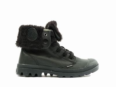 Botas Palladium BAGGY NUBUCK WL Mujer Negras | Chile-73810