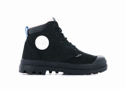 Botas Palladium PAMPA HI CUFF WPS OZ Niños Negras | Chile-75904