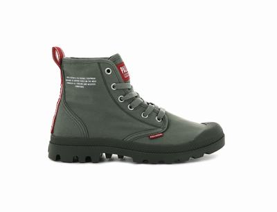 Botas Palladium PAMPA HI DARE Hombre Verde Oliva | Chile-71092