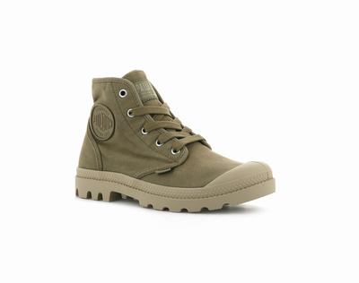 Botas Palladium PAMPA HI Mujer Verde Oliva | Chile-52180