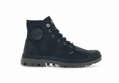 Botas Palladium PAMPA HI WAX Hombre Negras | Chile-80635