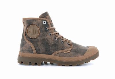 Botas Palladium PAMPA HI WAX Mujer Espresso | Chile-89340