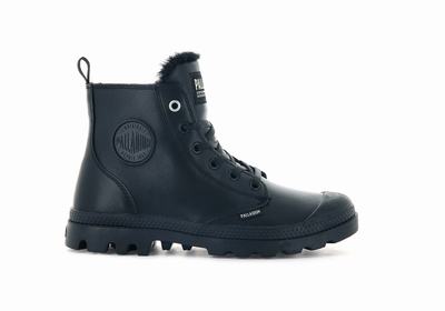 Botas Palladium PAMPA HI ZIP LEATHER S Mujer Negras | Chile-31278