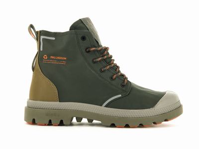 Botas Palladium PAMPA LITE+ RECYCLE WP+ Hombre Verde Oliva | Chile-48365