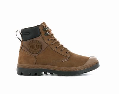 Botas Palladium PAMPA SHIELD WP+ LUX Hombre Mahogany | Chile-45013