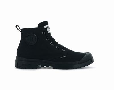 Botas Palladium PAMPA SP20 HI CANVAS Mujer Negras | Chile-89425