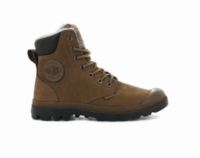 Botas Palladium PAMPA SPORT CUFF WPS Hombre Chocolate | Chile-56481