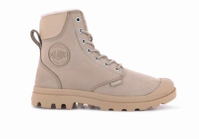 Botas Palladium PAMPA SPORT CUFF WPS Mujer Warm Sand | Chile-61509