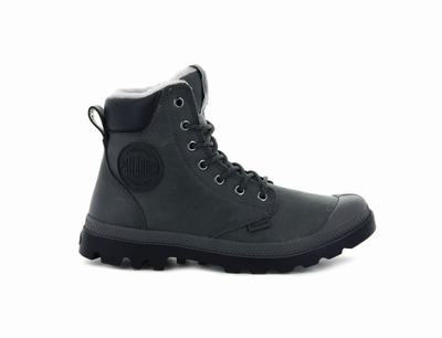 Botas Palladium PAMPA SPORT CUFF WPS Mujer Gris Oscuro | Chile-96312