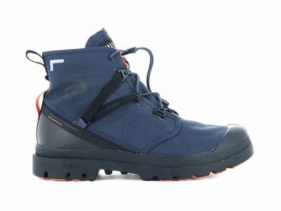 Botas Palladium PAMPA TRAVEL LITE+ WATERPROOF Hombre Indigo | Chile-62798