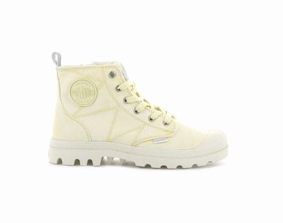 Botas Palladium PAMPA ZIP DESERTWASH Mujer Amarillo | Chile-68923