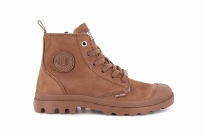 Botas de Invierno Palladium PAMPA HI ZIP WL Mujer Marrones | Chile-21578