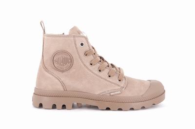 Botas de Invierno Palladium PAMPA HI ZIP WL Mujer Marrones | Chile-28531