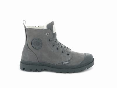 Botas de Invierno Palladium PAMPA HI ZIP WL Mujer Gris | Chile-78913