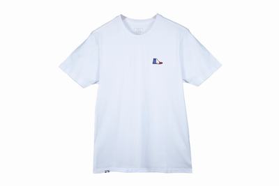 Camiseta Palladium FRENCH PAMPA T-SHIRT Hombre Blancas | Chile-94718