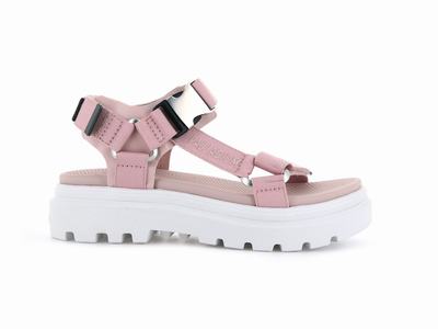 Sandalia Palladium PALLACRUISE STRAP Mujer Rosas | Chile-53186