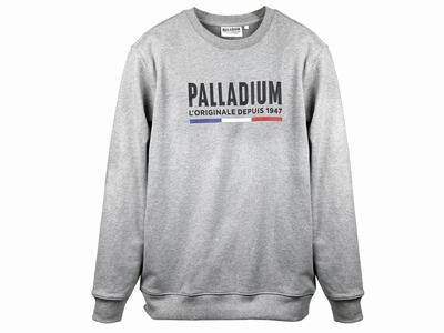 Sudaderas Palladium PALLADIUM CREW NECK2 Hombre Gris Oscuro | Chile-82517