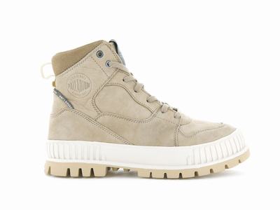 Zapatillas Palladium PALLASHOCK HI SNK Mujer Stucco | Chile-08256