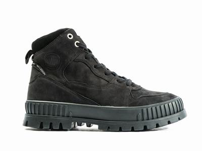 Zapatillas Palladium PALLASHOCK HI SNK Mujer Negras | Chile-12806