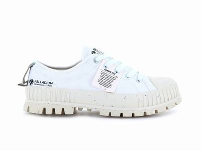 Zapatillas Palladium PALLASHOCK LO ORGANIC Hombre Blancas | Chile-36459