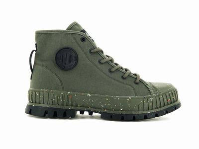 Zapatillas Palladium PALLASHOCK SUPPLY Hombre Verde Oliva | Chile-64051