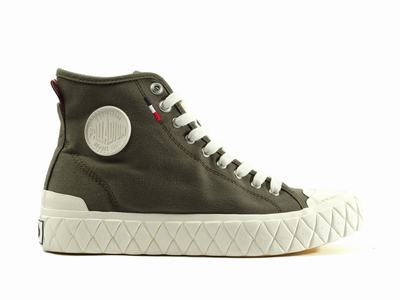 Zapatillas Palladium PALLA ACE CANVAS MID Hombre Verde Oliva | Chile-98025