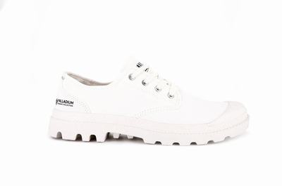 Zapatillas Palladium PAMPA OXFORD ORGANIC II Hombre Blancas | Chile-09423