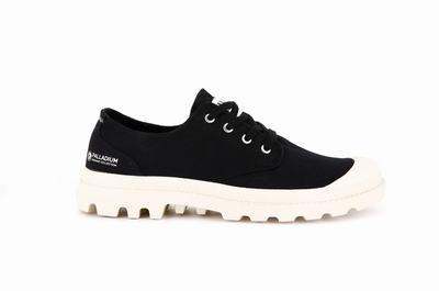 Zapatillas Palladium PAMPA OXFORD ORGANIC II Hombre Negras | Chile-38504