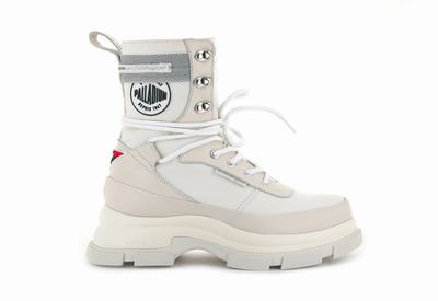 Zapatos Altas Palladium GAO EVA HIGH BOOT Hombre Blancas | Chile-58721