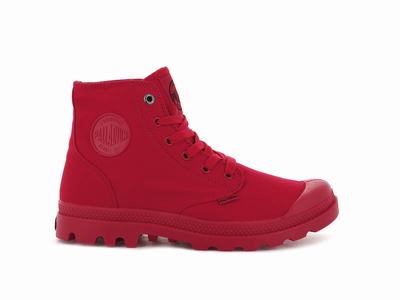 Zapatos Altas Palladium MONO CHROME Hombre Rojas | Chile-80725